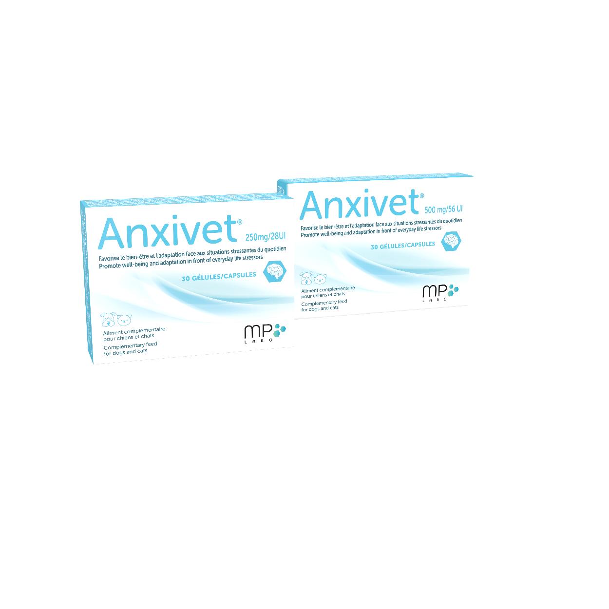 Anxivet 250 mg and 500 mg packs